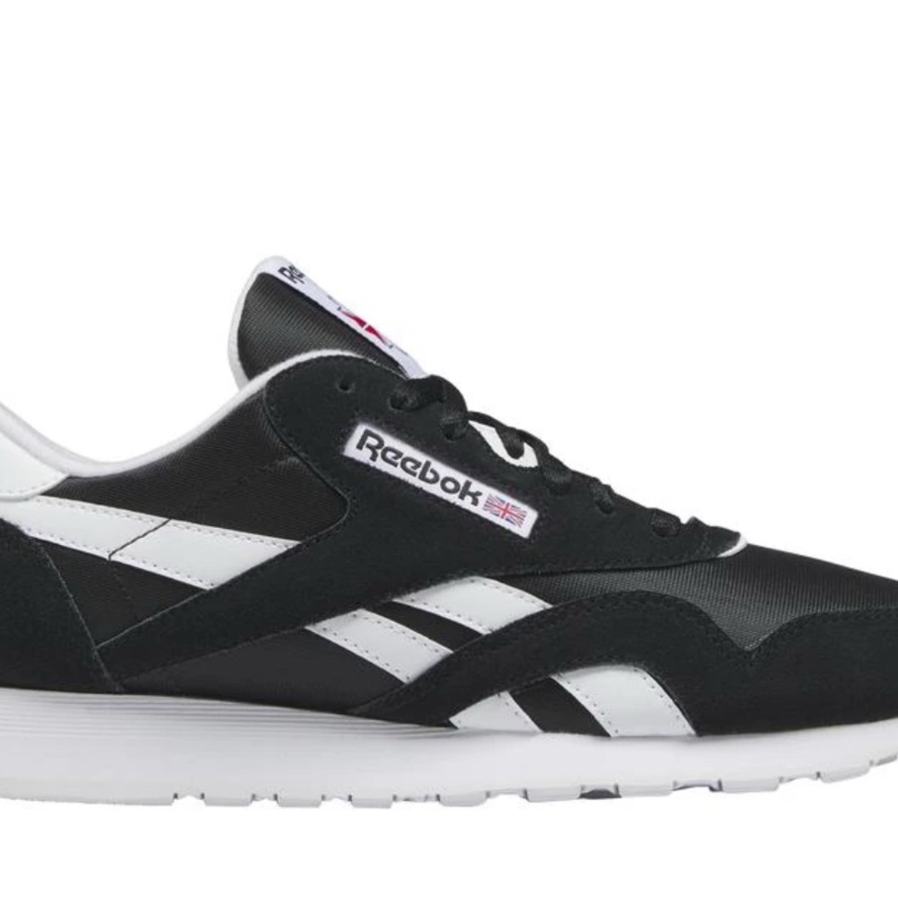 Reebok Black and White Low-Top Sneaker